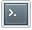 Icon showing a terminal prompt